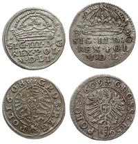 zestaw 2 groszy 1608, 1609, Kraków, razem 2 sztu
