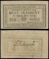 Polska, 4 złote, 4.09.1794
