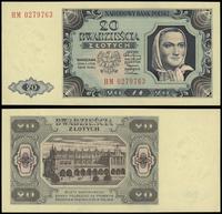 20 złotych 1.07.1948, seria HM 0279763, Lucow 12