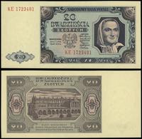 20 złotych 1.07.1948, seria KE 1723401, Lucow 12