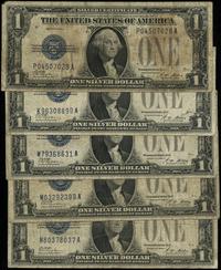 5 x 1 dolar 1928-A, podpisy Woods i Mellon, raze