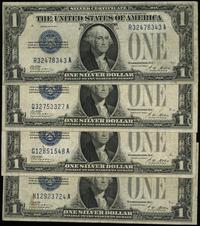 4 x 1 dolar 1928-A, podpisy Woods i Mellon, raze