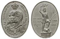 Krystian XI 1863-1906, medal owalny Fryderyk VII Krystian IX, 1898