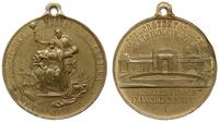 Polska, medal 1894, medal z uszkiem, niesygnowany, Aw: Postacie wieśniaków w stroj..