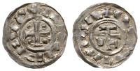 denar 965-986, Rouen (Rotomagus), Aw: Krzyż z po