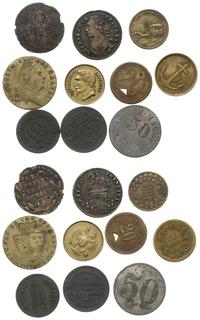 zestaw 10 monet zastępczych: Niemcy, Francja, Śląsk