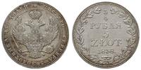 Polska, 3/4 rubla = 5 złotych, 1838/MW
