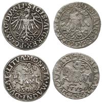 lot 2 sztuk monet, 1. półgrosz 1548, Wilno, 2. p