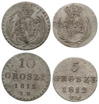 lot 2 monet, 1. 10 groszy 1812/I.B., Warszawa, 2