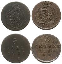 lot 2 monet, 1. trojak 1811/I.S., Warszawa, 2. t
