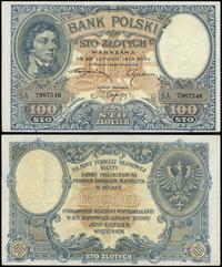 100 złotych  20.02.1919, seria A, numeracja 7987