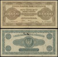 100.000 marek polskich 30.08.1923, seria G 30480