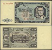 20 złotych 1.07.1948, seria HI, numeracja 257202