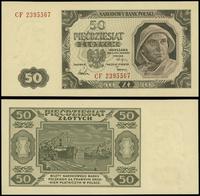 50 złotych 1.07.1948, seria CF, numeracja 239556