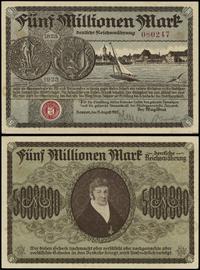 5 milionów marek 13.08.1923, numeracja 080247, P