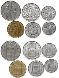 zestaw: 1, 2, 5, 10, 20, 50 lirów 1973, piękne, 