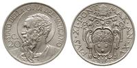 20 centesimi 1936, nikiel, piękne, KM 3