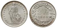 2 franki 1964, Berno, srebro "835", piękne, KM 2