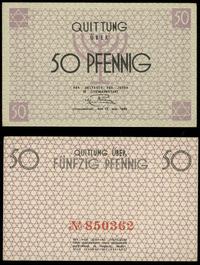50 fenigów 1944, numeracja 850362, piękne, Lucow