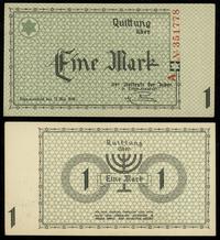 1 marka 1944, seria A, numeracja 351778, nieświe