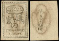 5 groszy miedziane 13.08.1794, widoczny fragment