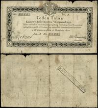 1 talar 1.12.1810, podpis komisarza Badeni, nume