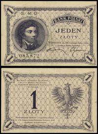 1 złoty 28.02.1919, seria 41 D, numeracja 085872
