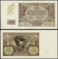 10 złotych 1.03.1940, seria L, numeracja 5857168