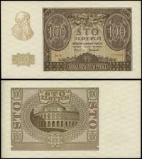 100 złotych 1.03.1940, seria B, numeracja 077525