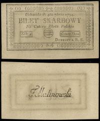 4 złote polskie 4.09.1794, seria 1-Q, Lucow 43q 