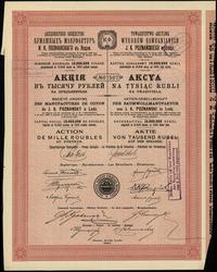 akcja na 1.000 rubli 1910, Łódź, numeracja 07507