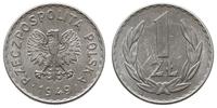 1 złoty 1949, aluminium, Parchimowicz 212b