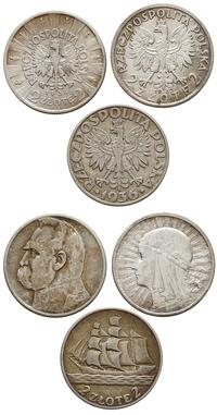 zestaw: 3 x 2 złote, Warszawa, 1 x 2 złote 1932 