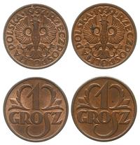 zestaw: 2 x 1 grosz  1937, 1939, Warszawa, razem