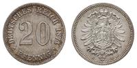 20 fenigów 1874 B, Hanower, piękne, Jaeger 5