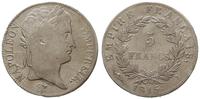 5 franków 1815 I, Limoges, rzadkie, Gadoury 595