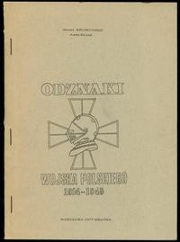 wydawnictwa polskie, Janusz Szczepaniec, Adam Zając - Odznaki Wojska Polskiego 1914-1945, Warsz..