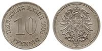 10 fenigów 1888/E, Muldenhütten, piękne, Jaeger 