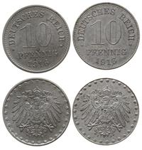 2 x 10 fenigów 1916/E, J, monety wybite w żelazi