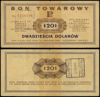 20 dolarów 1.10.1969, seria Eh 0160496, znak wod
