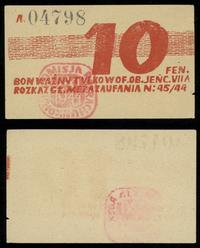 10 fenigów 02.11.1944, seria A, numeracja 04798,