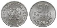 50 groszy  1949, Warszawa, aluminium, piękne, Pa