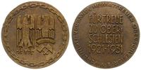 Niemcy, medal Za Wierność GÓRNEMU ŚLĄSKOWI (Für Treue zu Oberschlesien) i plakietka z herbem ŚLĄSKA