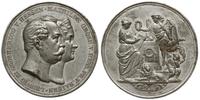 Niemcy, medal na 25 - lecie ślubu króla z Matyldą, 1858