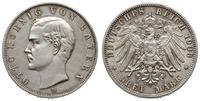 3 marki 1908/D, Monachium, moneta ma lekko przec