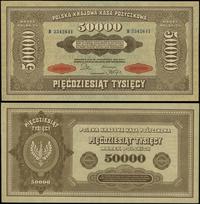 50.000 marek polskich 10.10.1922, seria B, numer
