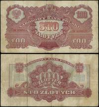 100 złotych 1944, "OBOWIĄZKOWE", seria EK, numer