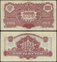 100 złotych 1944, "OBOWIĄZKOWE", seria MH, numer