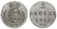 5 groszy 1812/I.B., Warszawa, odmiana z literami