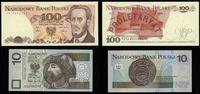 zestaw banknotów o tej samej numeracji, 10 złoty